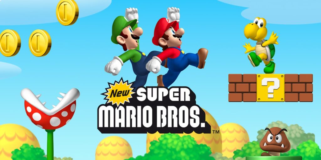 New Super Mario Bros. 10th place in best Mario games.