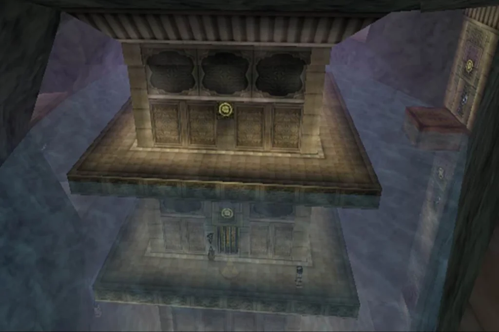 The Water Temple dungeon in Ocarina of Time N64